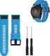 Pasek silikonowy do Garmin Fenix 5 - Blue uniwersalny 1