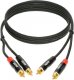 Kabel Klotz RCA (Cinch) x2 - RCA (Cinch) x2 3m czarny 1