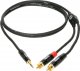Kabel Klotz Jack 3.5mm - RCA (Cinch) x2 0.9m czarny (0001-00015-43108) 1
