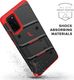 Zizo Zizo Bolt Cover - Pancerne etui Samsung Galaxy S20+ oraz podstawka uchwyt do paska (Black/Red) 4