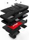 Zizo Zizo Bolt Cover - Pancerne etui Samsung Galaxy S20 oraz podstawka uchwyt do paska (Black/Black) 4