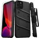 Zizo Zizo Bolt Cover - Pancerne etui iPhone 11 Pro ze szkłem 9H na ekran + podstawka uchwyt do paska (Black/Black) 1