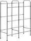 vidaXL Regał magazynowy na 6 skrzynek srebrny 96x33x116 cm stal 1