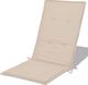 vidaXL Poduszki na krzesła ogrodowe, 4 szt., kremowe, 120x50x3 cm 5