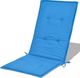 vidaXL Poduszki na krzesła ogrodowe, 2 szt., niebieskie, 120x50x3 cm 5