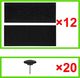 vidaXL Moskitiery na drzwi, 210 x 100 cm, 2 szt., z magnesem, czarne 6