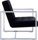 Elior Zgrabna 2-osobowa sofa Mefir - aksamit, czarna 6