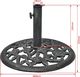vidaXL Podstawa pod parasol żeliwna 12 kg 48 cm 6