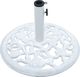 vidaXL Podstawa pod parasol, biała, 12 kg, 48 cm, żeliwo 3