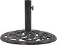 vidaXL Podstawa pod parasol, kolor brązu, 12 kg, 48 cm, żeliwo 1