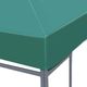 vidaXL Zadaszenie altany ogrodowej, 310 g/m, 3 x 3 m, zielone 5