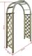 vidaXL Pergola ogrodowa zwieńczona łukiem, impregnowane drewno sosnowe 3