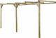 vidaXL Pergola przyścienna, 2 x 4 x 2,2 m, drewno 1