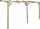 vidaXL Pergola przyścienna, 2 x 4 x 2,2 m, drewno 1