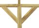 vidaXL Pergola przyścienna, 2 x 4 x 2,2 m, drewno 2