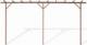 vidaXL Pergola z WPC, 400 x 40 x 195 cm, brązowa 2