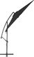 vidaXL Parasol wiszący z aluminiowym słupkiem, 300 cm, czarny 2