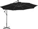 vidaXL Parasol wiszący z aluminiowym słupkiem, 350 cm, czarny 2
