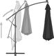 vidaXL Parasol wiszący z aluminiowym słupkiem, 350 cm, czarny 4