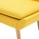 vidaXL Fotel, żółty, tkanina 7