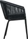 vidaXL Krzesła ogrodowe, 2 sztuki, czarne, rattan PVC (48135) 4