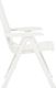 vidaXL Rozkładane krzesła do ogrodu, 2 szt., plastikowe, białe 4