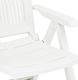 vidaXL Rozkładane krzesła do ogrodu, 2 szt., plastikowe, białe 8