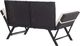 vidaXL ławka ogrodowa z poduszkami, 176 cm, czarna, polirattan (46230) 4