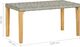 vidaXL ławka ogrodowa, 120 cm, szara, polirattan i drewno akacjowe (46489) 5