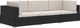 vidaXL 3 częściowa sofa ogrodowa z poduszkami, rattan PE, czarny (47264) 2