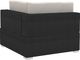 vidaXL 4 częściowa sofa ogrodowa, poduszki, rattan PE, czarna (47268) 6