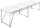 vidaXL Stół kempingowy z regulacją wysokości składany 240x60cm 1