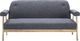Elior 3-osobowa sofa materiałowa Eureka 3D - ciemnoszara 3