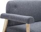Elior 3-osobowa sofa materiałowa Eureka 3D - ciemnoszara 5