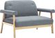 Elior Tapicerowana sofa 2-osobowa Eureka 2G - jasny szary 1