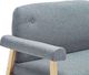 Elior Tapicerowana sofa 2-osobowa Eureka 2G - jasny szary 3