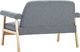 Elior Tapicerowana sofa 2-osobowa Eureka 2G - jasny szary 4