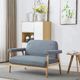 Elior Tapicerowana sofa 2-osobowa Eureka 2G - jasny szary 5