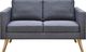 Elior Sofa dwuosobowa Lavinia 3S - ciemny szary 2