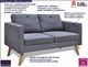 Elior Sofa dwuosobowa Lavinia 3S - ciemny szary 3