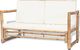 Elior Bambusowa sofa ogrodowa Belta - brązowa 1
