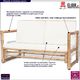 Elior Bambusowa sofa ogrodowa Belta - brązowa 2