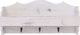 vidaXL Wieszak ścienny na płaszcze, biały, 50x10x23 cm, drewniany 2