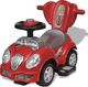 vidaXL Czerwony samochód-jeździk z drążkiem do pchania 5