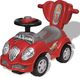 vidaXL Czerwony samochód-jeździk z drążkiem do pchania 6