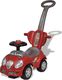 vidaXL Czerwony samochód-jeździk z drążkiem do pchania 7