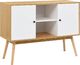 vidaXL Szafka, biała, 110 x 40 x 82 cm, MDF 1