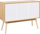 vidaXL Szafka, biała, 110 x 40 x 82 cm, MDF 2