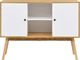 vidaXL Szafka, biała, 110 x 40 x 82 cm, MDF 3