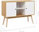 vidaXL Szafka, biała, 110 x 40 x 82 cm, MDF 7